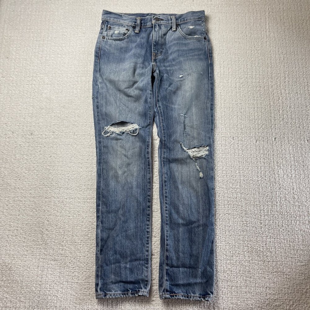 Y2K Grunge Distressed Levi's Size 30 x 32 511 Blue Jeans Faded Punk